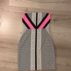 Express geometric tube dress